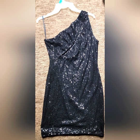 COPY - ⚫️ Black Sequin Mini Dress - Picture 3 of 3